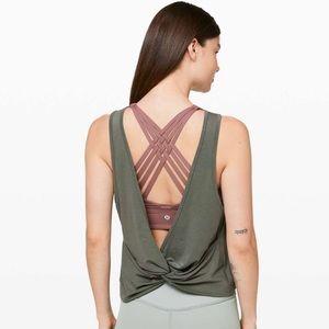Lululemon Twist It Tank - Grey Sage